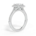 Judy Princess Cut Lab Grown Diamond 18Kt White Gold Engagement Ring - View 2
