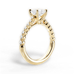 Dana Princess Cut Lab Grown Diamond 18Kt Yellow Gold Engagement Ring - View 3