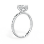 Janice Marquise Cut Lab Grown Diamond 14Kt White Gold Engagement Ring - View 3