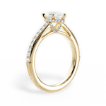 Joan Pear Cut Lab Grown Diamond 18Kt Yellow Gold Engagement Ring - View 2