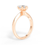 Claudia Heart Cut Lab Grown Diamond 18Kt Rose Gold Engagement Ring - View 3