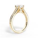 Delia Oval Cut Lab Grown Diamond 18Kt Yellow Gold Engagement Ring - View 2