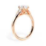 Cecilia Pear Cut Lab Grown Diamond 18Kt Rose Gold Engagement Ring - View 2