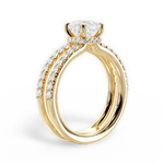 Christie Cushion Cut Lab Grown Diamond 18Kt Yellow Gold Engagement Ring - View 4