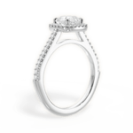 Jeanne Asscher Cut Lab Grown Diamond Platinum Engagement Ring - View 2