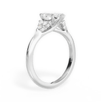 Celeste Marquise Cut Lab Grown Diamond 18Kt White Gold Engagement Ring - View 3