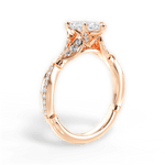 Geraldine Marquise Cut Lab Grown Diamond 18Kt Rose Gold Engagement Ring - View 2