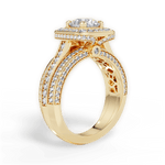 Madison Round Cut Lab Grown Diamond 18Kt Yellow Gold Engagement Ring - View 4