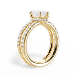 Christie Marquise Cut Lab Grown Diamond 18Kt Yellow Gold Engagement Ring - View 3
