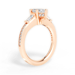 Katie Marquise Cut Lab Grown Diamond 18Kt Rose Gold Engagement Ring - View 3