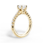 Dana Asscher Cut Lab Grown Diamond 18Kt Yellow Gold Engagement Ring - View 2