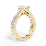 Lynn Radiant Cut Lab Grown Diamond 18Kt Yellow Gold Engagement Ring - View 4