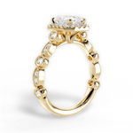 Irene Radiant Cut Lab Grown Diamond 18Kt Yellow Gold Engagement Ring - View 2