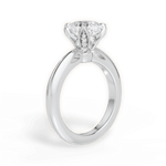 Elaine Cushion Cut Lab Grown Diamond 14Kt White Gold Engagement Ring - View 3