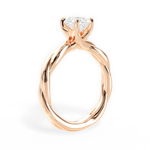 Bianca Pear Cut Lab Grown Diamond 18Kt Rose Gold Engagement Ring - View 3