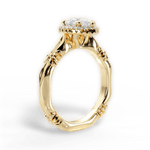 Erica Pear Cut Lab Grown Diamond 18Kt Yellow Gold Engagement Ring - View 3