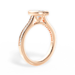 Deanna Marquise Cut Lab Grown Diamond 18Kt Rose Gold Engagement Ring - View 4