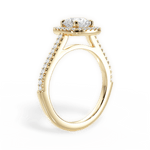 Jeanne Round Cut Lab Grown Diamond 18Kt Yellow Gold Engagement Ring - View 2