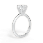 Alicia Asscher Cut Lab Grown Diamond Platinum Engagement Ring - View 2