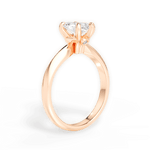 Diana Marquise Cut Lab Grown Diamond 18Kt Rose Gold Engagement Ring - View 2