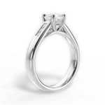 Brittany Cushion Cut Lab Grown Diamond 18Kt White Gold Engagement Ring - View 4