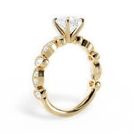 Edith Asscher Cut Lab Grown Diamond 18Kt Yellow Gold Engagement Ring - View 2