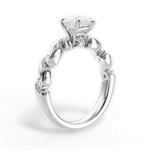 Emma Pear Cut Lab Grown Diamond 18Kt White Gold Engagement Ring - View 2