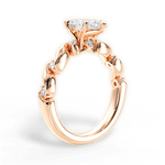 Emma Marquise Cut Lab Grown Diamond 18Kt Rose Gold Engagement Ring - View 2