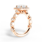 Irene Princess Cut Lab Grown Diamond 18Kt Rose Gold Engagement Ring - View 4