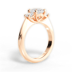 Dorothy Cushion Cut Lab Grown Diamond 18Kt Rose Gold Engagement Ring - View 2