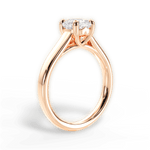 Ariana Cushion Cut Lab Grown Diamond 18Kt Rose Gold Engagement Ring - View 2