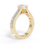 Lynn Oval Cut Lab Grown Diamond 18Kt Yellow Gold Engagement Ring - View 4