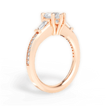 Katie Heart Cut Lab Grown Diamond 18Kt Rose Gold Engagement Ring - View 4