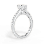 Elizabeth Heart Cut Lab Grown Diamond 14Kt White Gold Engagement Ring - View 2