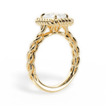 Belinda Radiant Cut Lab Grown Diamond 18Kt Yellow Gold Engagement Ring - View 2
