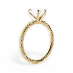 Chloe Radiant Cut Lab Grown Diamond 18Kt Yellow Gold Engagement Ring - View 3