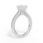 Gilda Round Cut Lab Grown Diamond 18Kt White Gold Engagement Ring - View 3