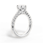 Dana Heart Cut Lab Grown Diamond Platinum Engagement Ring - View 3