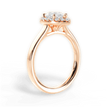 Fiona Pear Cut Lab Grown Diamond 18Kt Rose Gold Engagement Ring - View 4