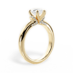 Florence Pear Cut Lab Grown Diamond 18Kt Yellow Gold Engagement Ring - View 4
