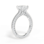 Gilda Princess Cut Lab Grown Diamond Platinum Engagement Ring - View 3