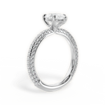 Kristen Pear Cut Lab Grown Diamond 14Kt White Gold Engagement Ring - View 3