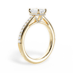 Joan Emerald Cut Lab Grown Diamond 18Kt Yellow Gold Engagement Ring - View 2