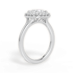 Geneva Princess Cut Lab Grown Diamond 14Kt White Gold Engagement Ring - View 4