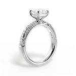 Gloria Princess Cut Lab Grown Diamond 18Kt White Gold Engagement Ring - View 2