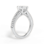 Jessica Radiant Cut Lab Grown Diamond 14Kt White Gold Engagement Ring - View 3