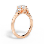 Celeste Heart Cut Lab Grown Diamond 18Kt Rose Gold Engagement Ring - View 2