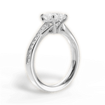 Elise Princess Cut Lab Grown Diamond Platinum Engagement Ring - View 4