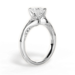 Isabel Heart Cut Lab Grown Diamond Platinum Engagement Ring - View 4