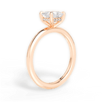 Brenda Princess Cut Lab Grown Diamond 18Kt Rose Gold Engagement Ring - View 3